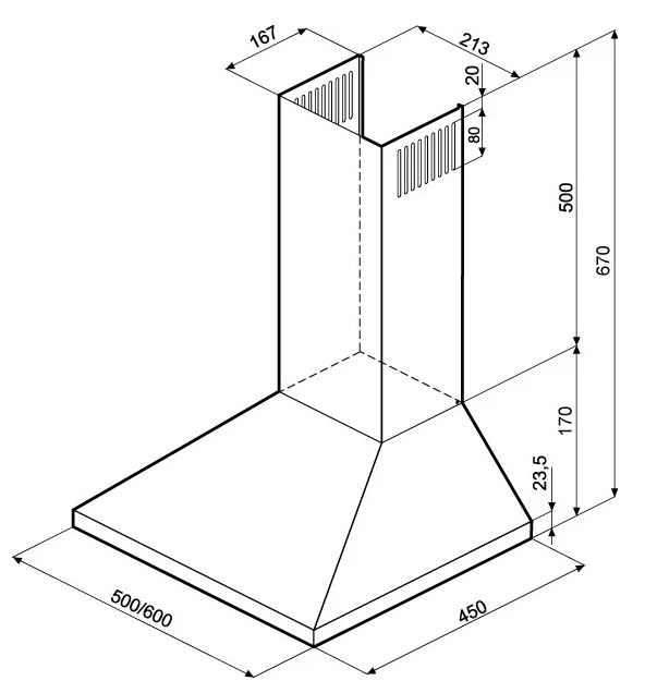 Krona JANNA 600 inox PB МВ