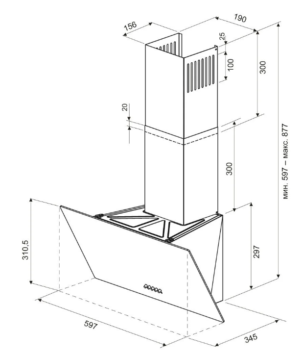 Krona HELGA 600 black PB