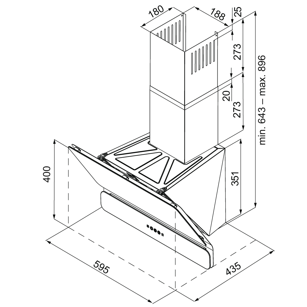 Krona SATURN 600 DN WHITE 4S