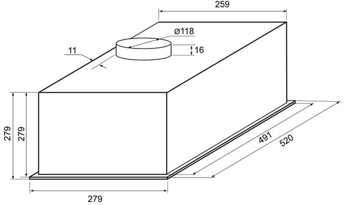 Krona SINTIA 600 WHITE PB