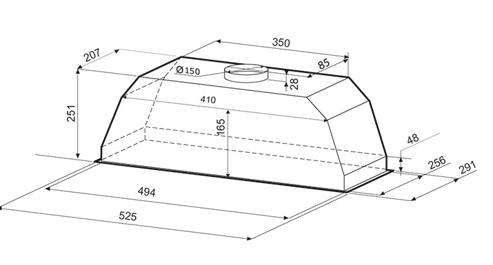 Krona AMBRA 600 inox PB