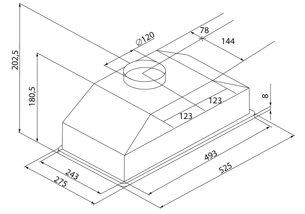 Krona KATE 600 WHITE PB V2