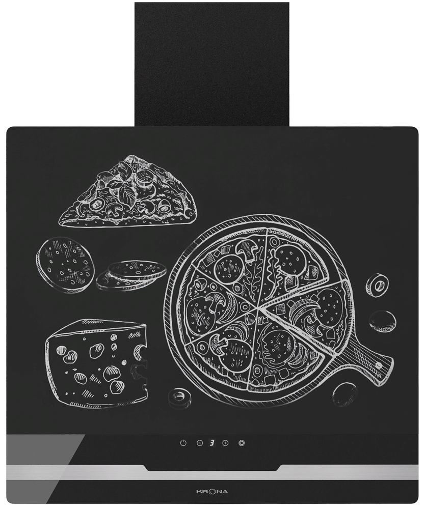 Krona DOMENIKA 600 BLACK/INOX S