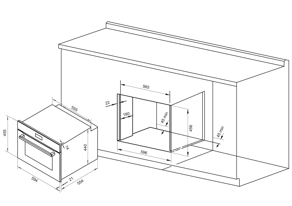 Krona ONYX 45H BL/BL