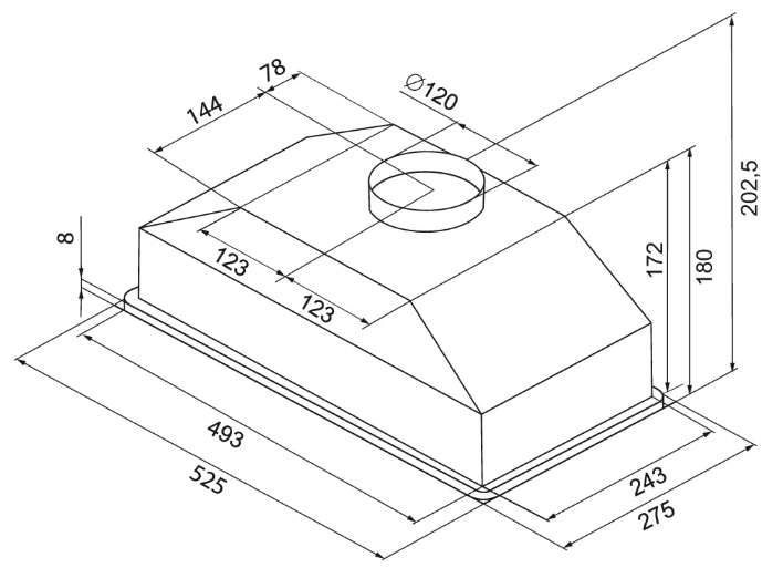 Krona KATE 600 BLACK PB V2