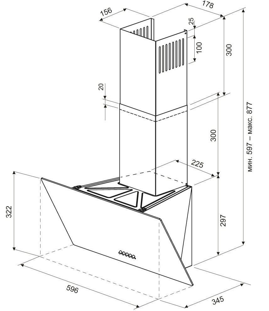 Krona POLLY 600 BLACK PB