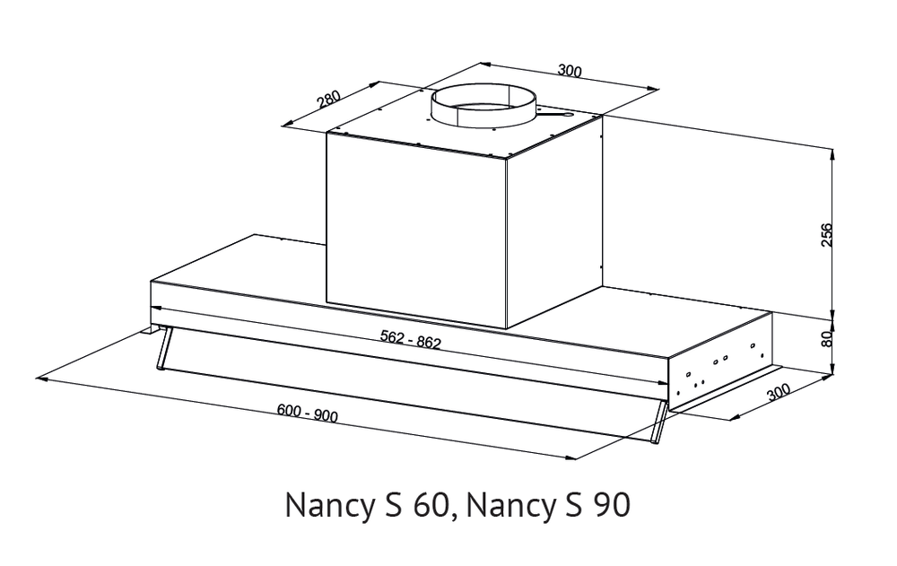 Kuppersberg NANCY S 60 Black