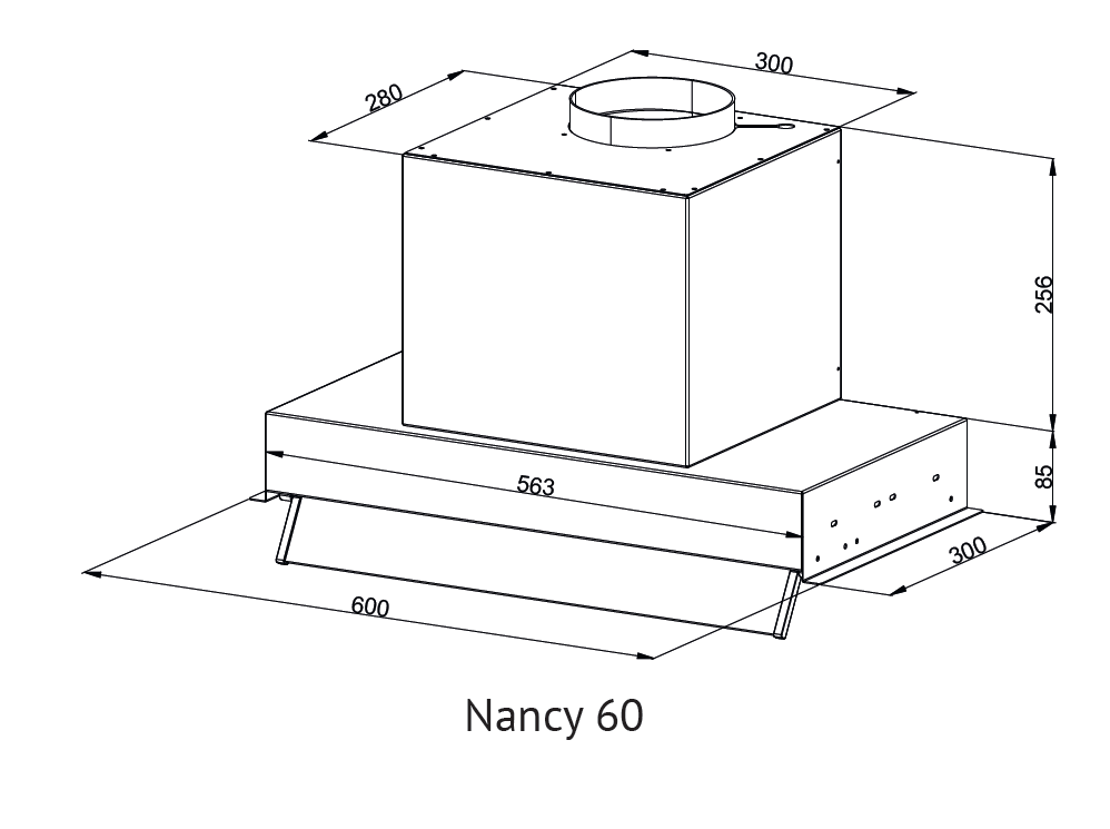 Kuppersberg NANCY 60 Black