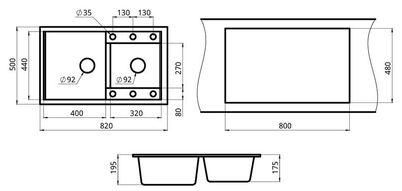 Kuppersberg MODENA 80 NL 1,5B WHITE