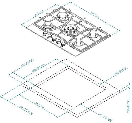 Kuppersberg FS 710 C Bronze