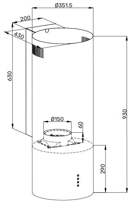 Kuppersberg WL-TUBA 35 B