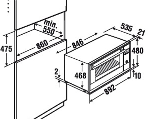 Kuppersbusch B 9330.0 S3 Silver Chrome