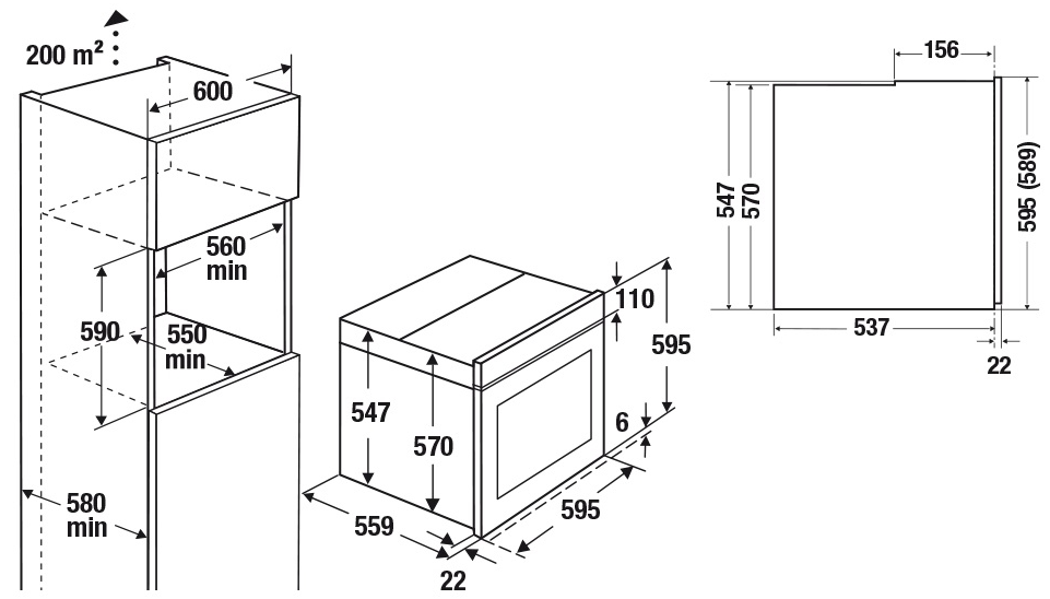 Kuppersbusch BP 6550.0 W2 Black Chrome