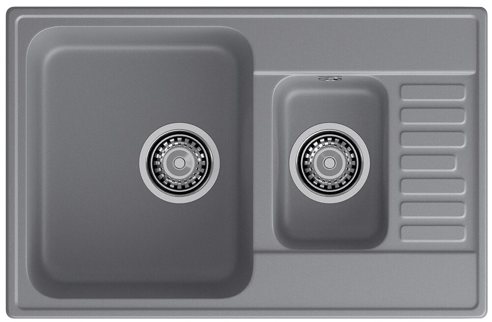 LEX St. Moritz 740 Deep Grey, мойка, гранит