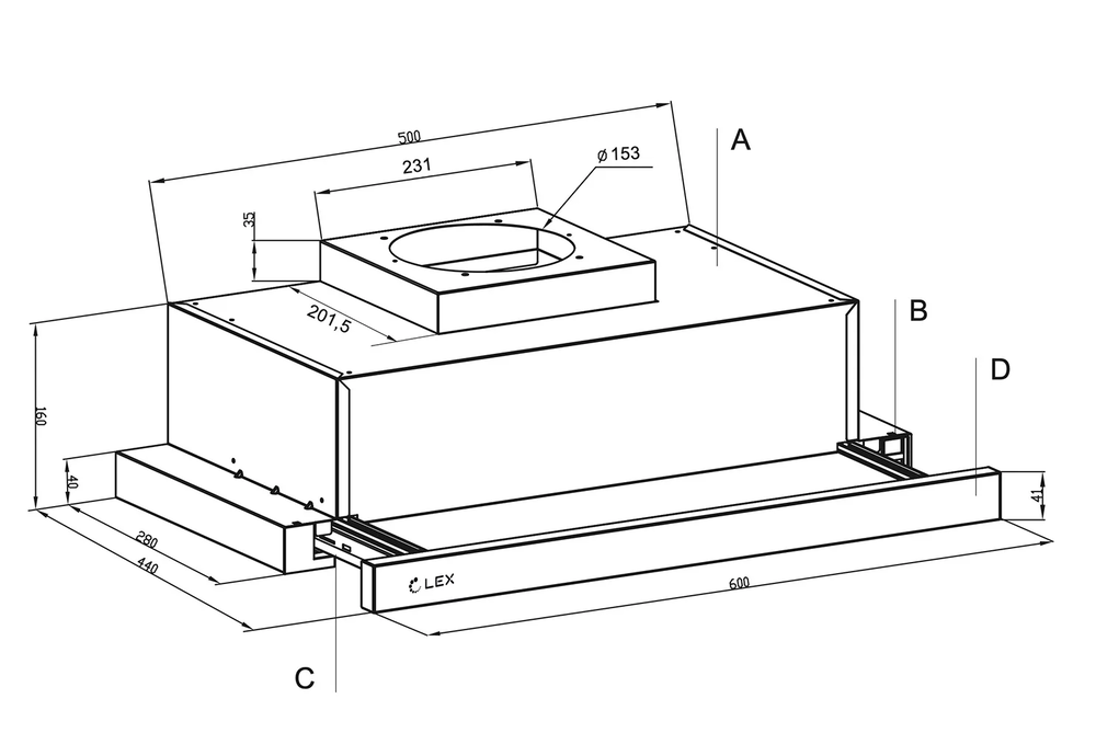 LEX Hermes 600 Black