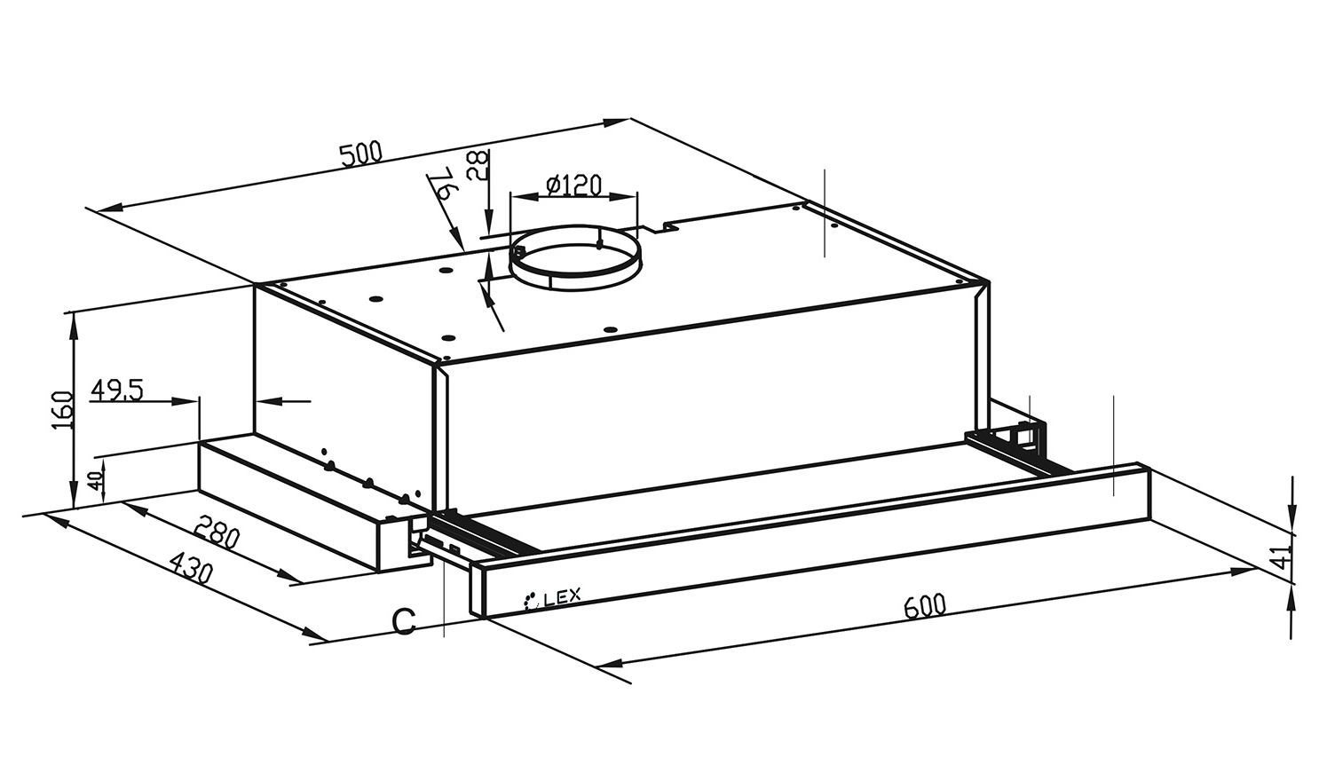 LEX HIDE G 600 BLACK