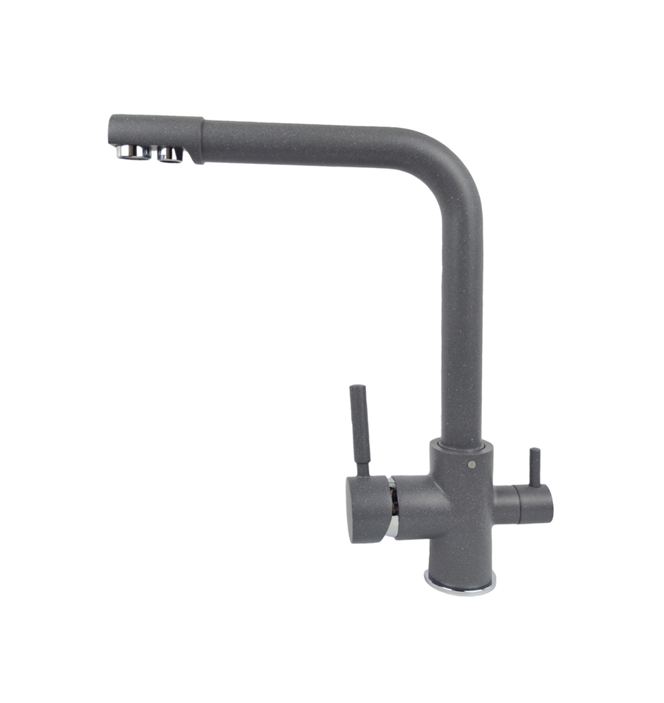 LEX Biferno Deep Grey, смеситель, гранит