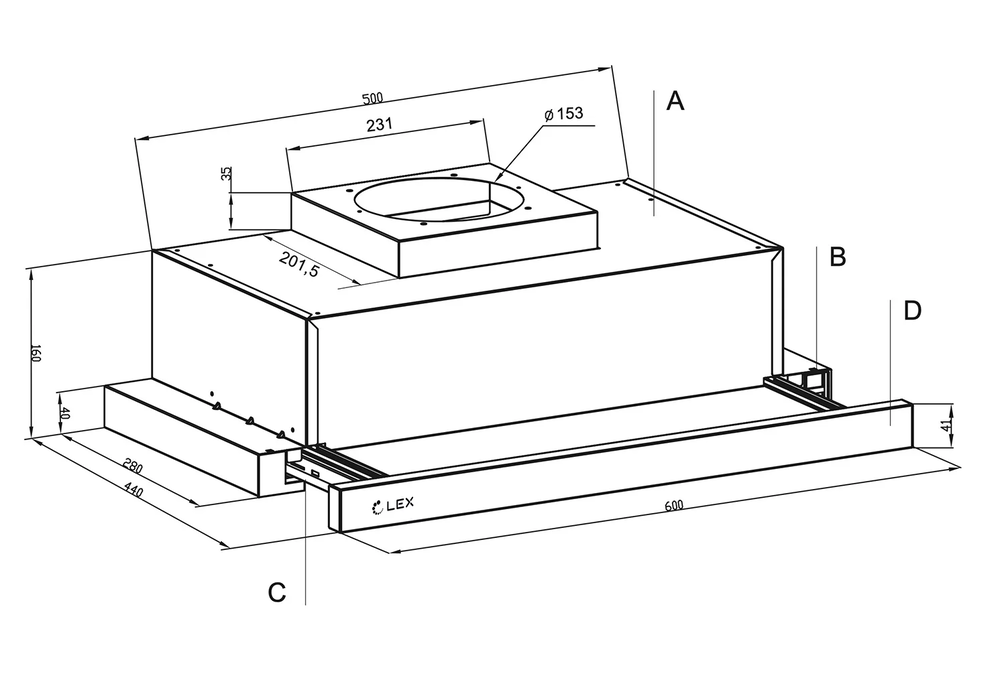 LEX Hermes G 600 Black