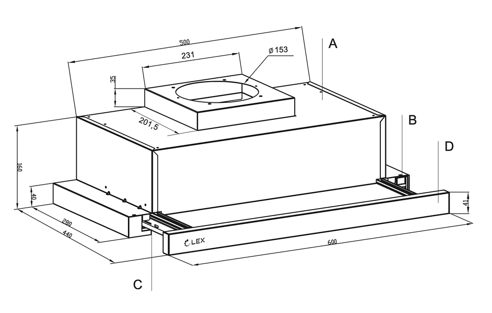 LEX Hermes 600 White