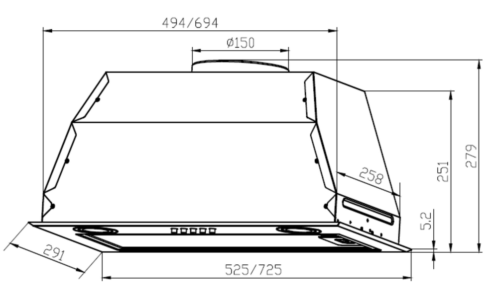 LEX GS BLOC P 900 INOX