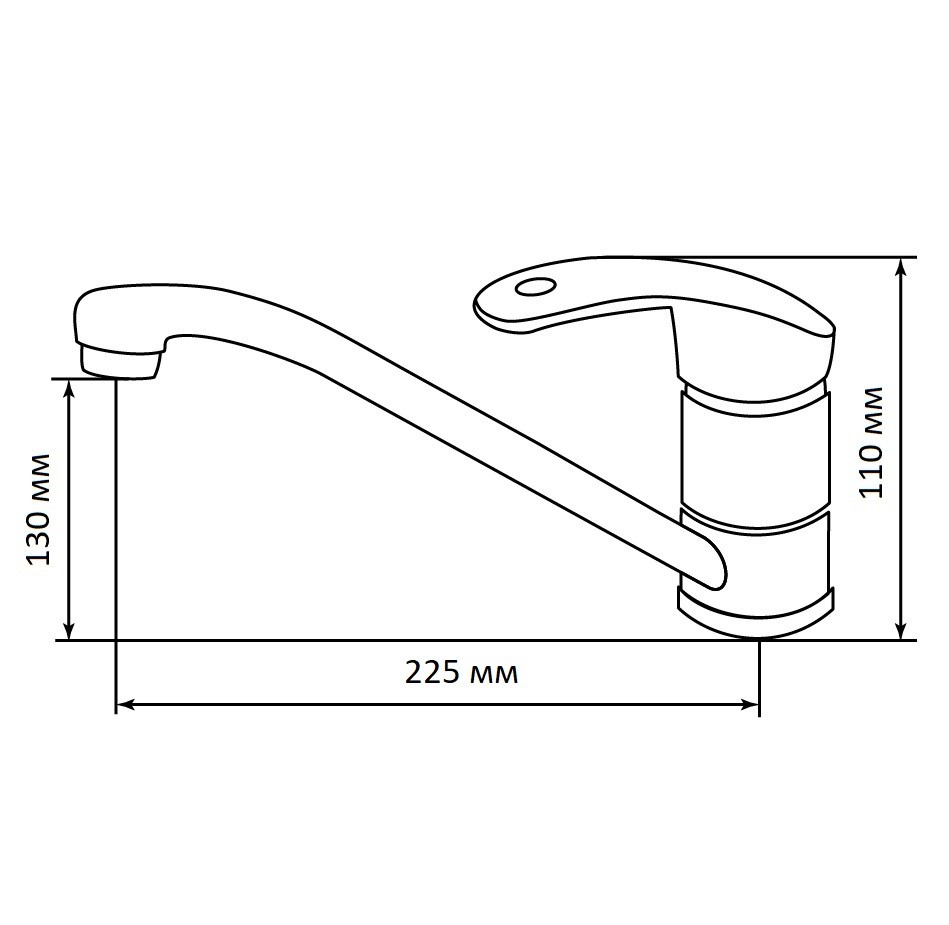 LEX Salto Deep Grey смеситель, гранит