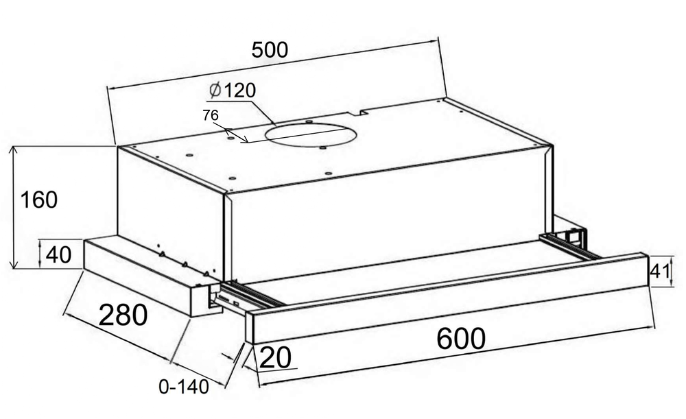 LEX HUBBLE 600 BLACK
