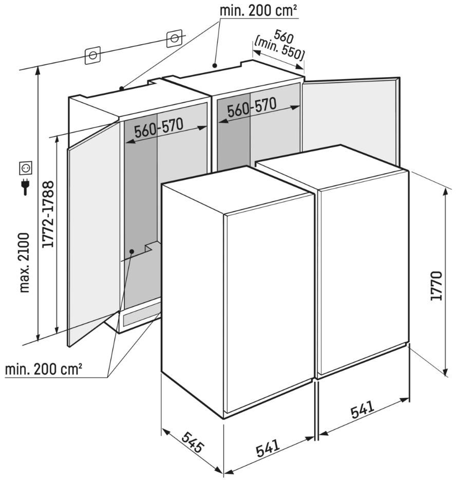 Liebherr IXRFS 5125-22 001 набор (состоит из SIFNSe 5128 и IRBSd 5120)
