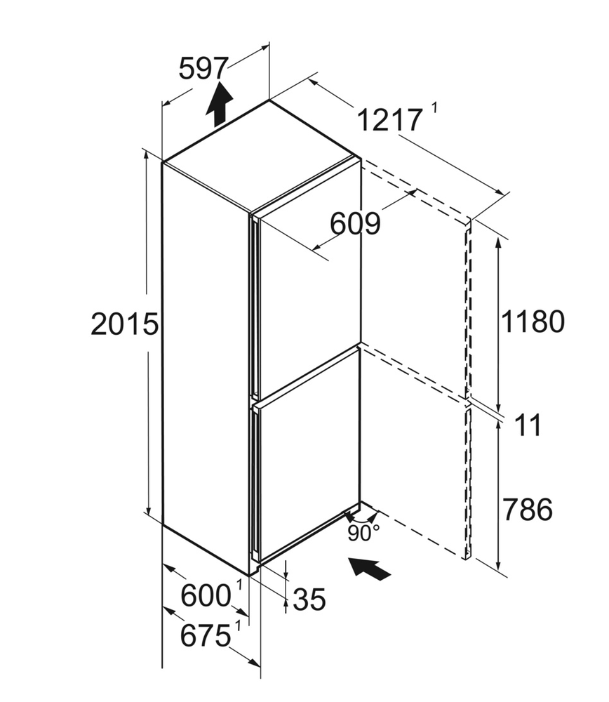 Liebherr CBNstd 5783-20 001 Peak NoFrost BioFresh