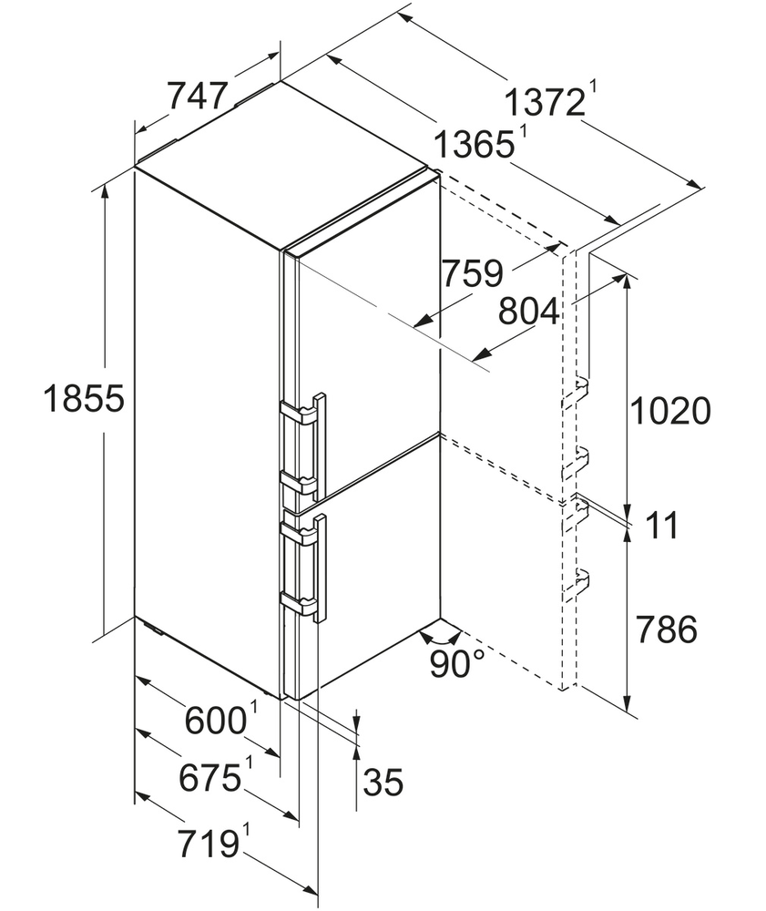 Liebherr CBNsdc 765i-20 001 Prime NoFrost BioFresh