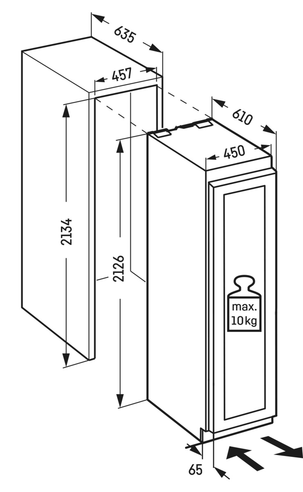 Liebherr EWT 9175-23 001 петли правые