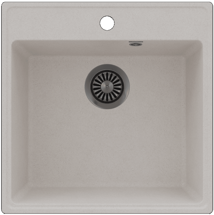 Maunfeld Perla 505 MFQS-505W, мойка, гранит, кремовый