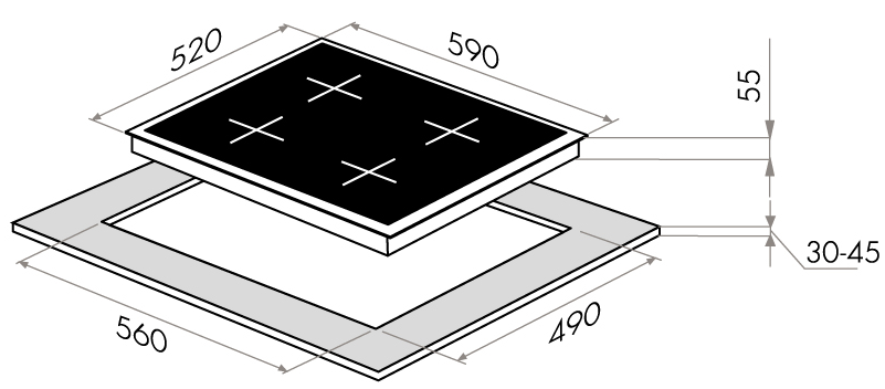 Maunfeld EVI.594.FL2(S)-GR