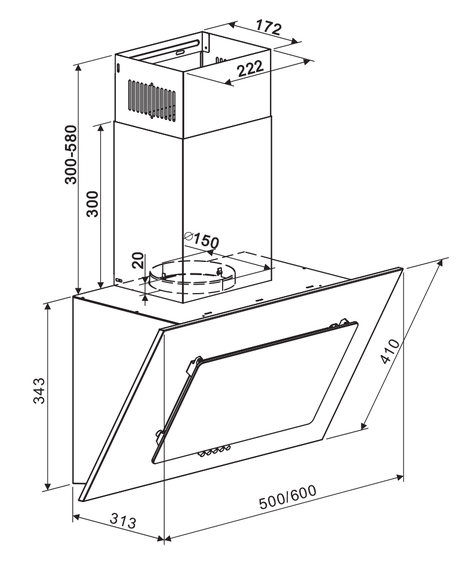 Maunfeld TOWER 60 White