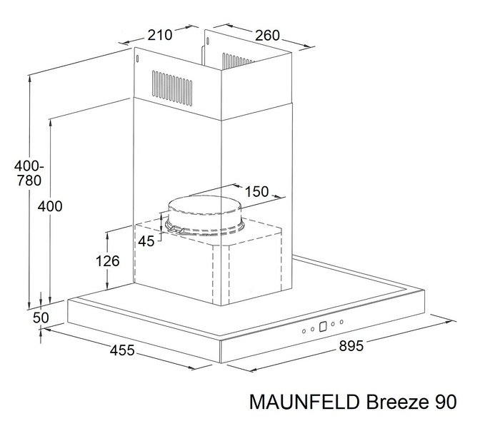 Maunfeld Breeze 90 Inox