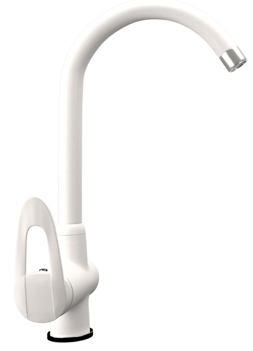 Maunfeld MFQT-6W, смеситель, гранит, кремовый