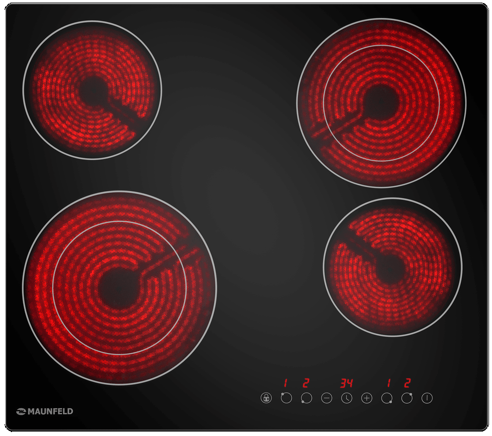 Maunfeld Bergen (духовой шкаф AEOD6063B + варочная панель AVCE594D2BK)