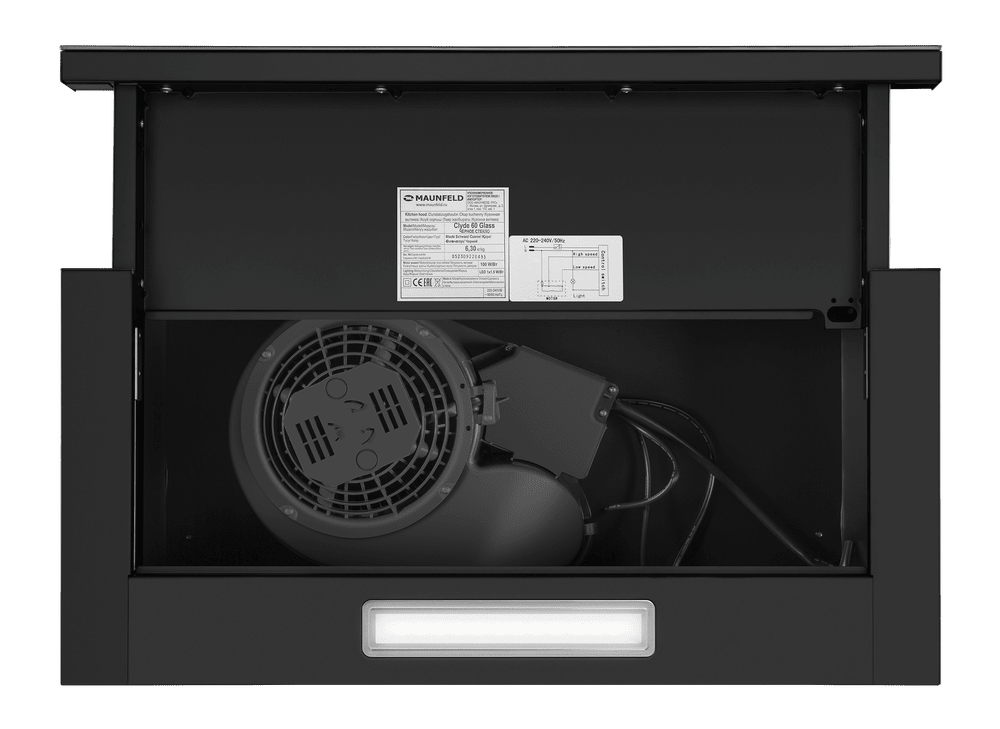 Maunfeld Clyde 50 Glass Black