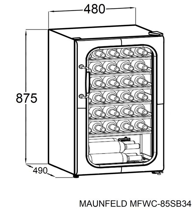 Maunfeld MFWC-85SCH34