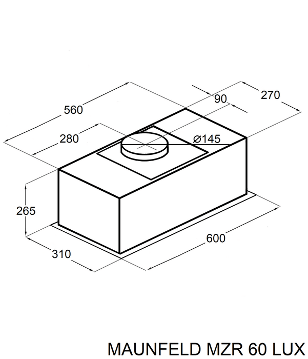 Maunfeld MZR 60 Lux Black