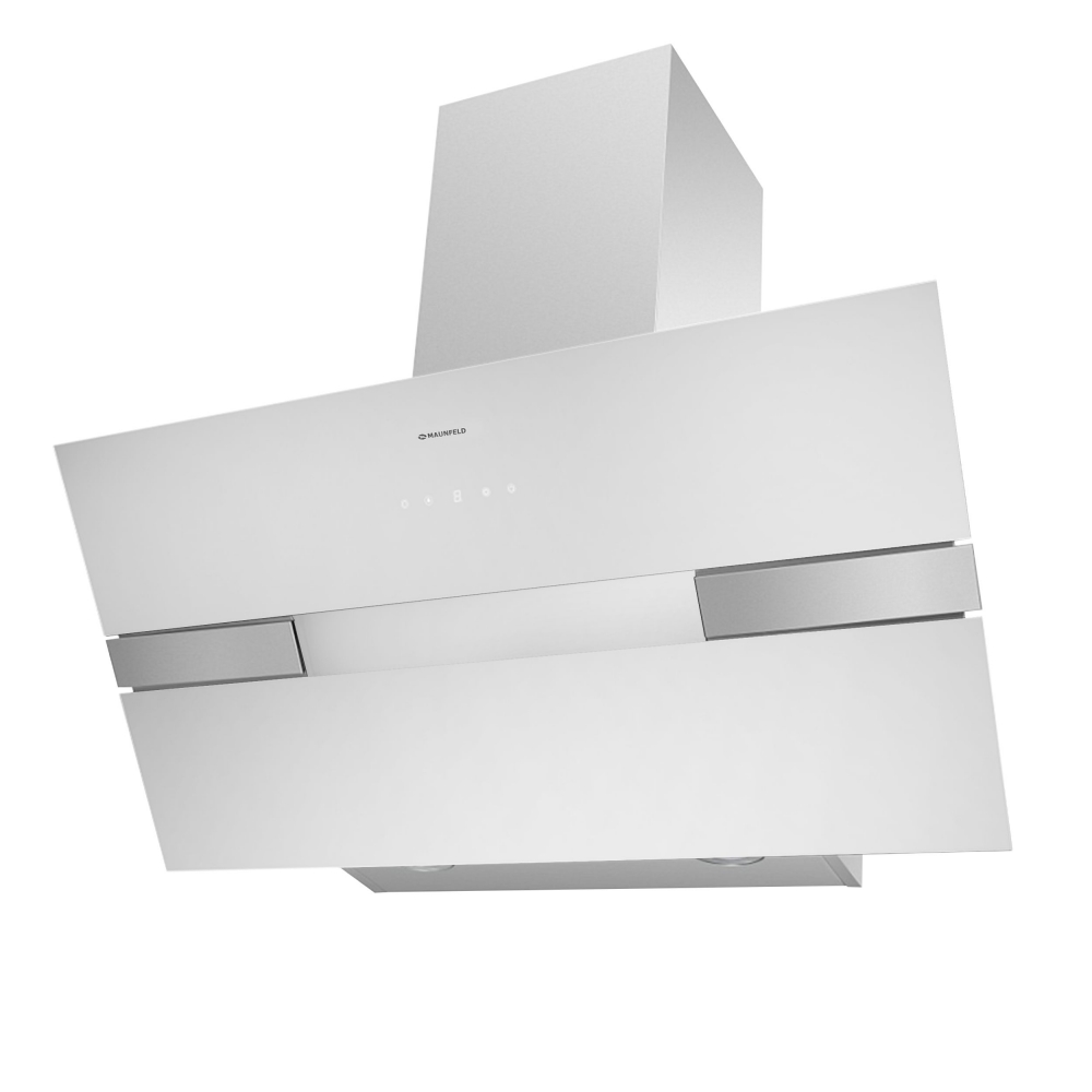 Maunfeld MERSEY 90 WHITE Glass WHITE (INOX)