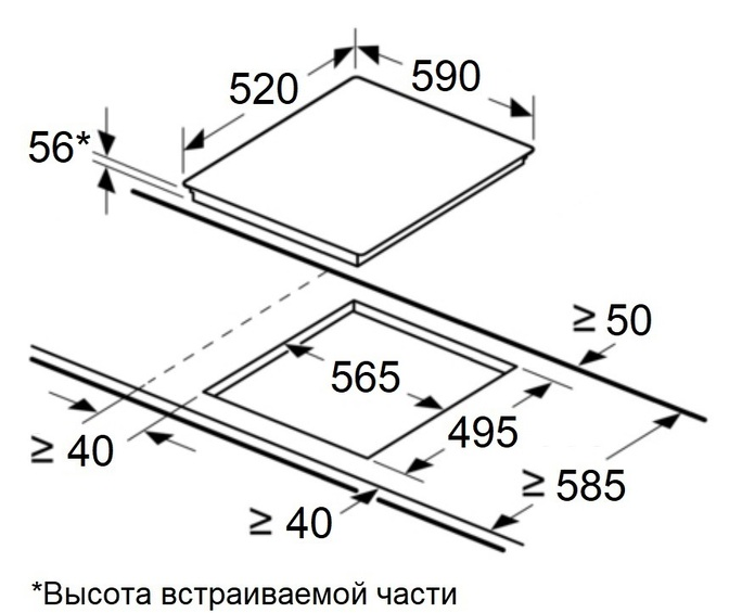 Maunfeld CVI594SF2BG
