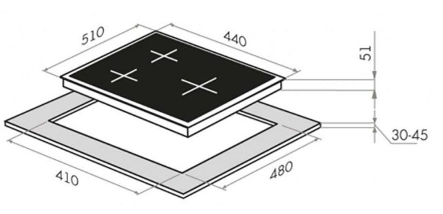 Maunfeld EGHS.43.73CS/G