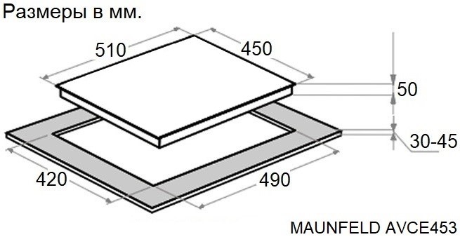 Maunfeld AVCE453BK