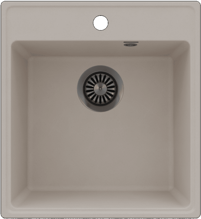 Maunfeld Perla 460 MFQS-460LBG, мойка, гранит, светло-бежевый