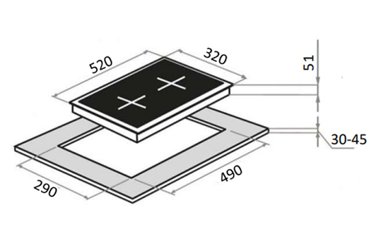 Maunfeld EGHS.32.6CS/G