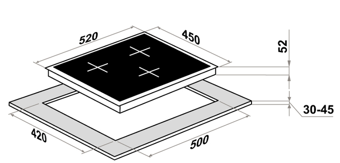 Maunfeld CVCE453BDBK