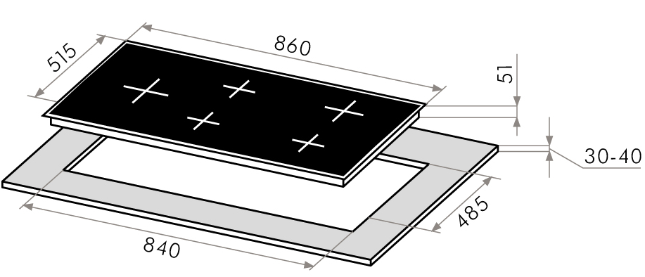 Maunfeld EGHE.95.33CBG.R/G