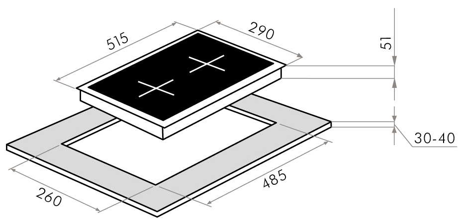 Maunfeld EGHE.32.3EB/G