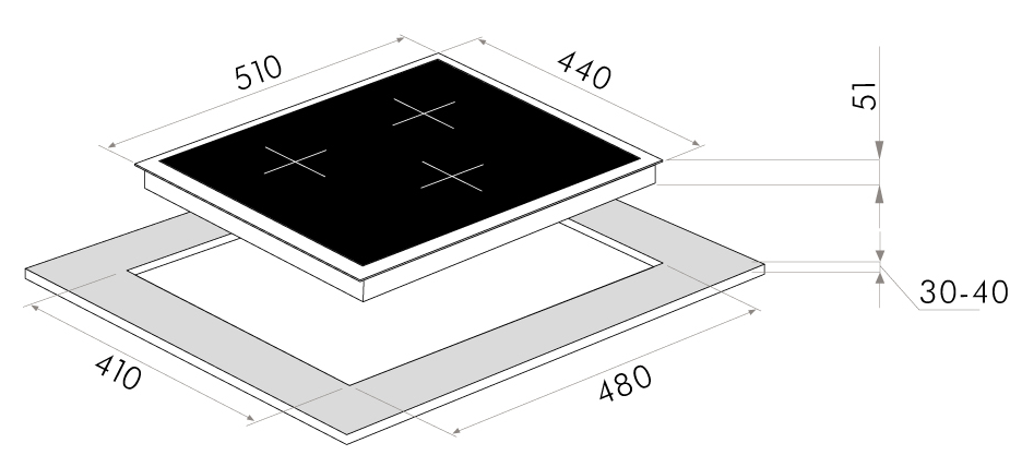 Maunfeld EGHE.43.3STS-EB