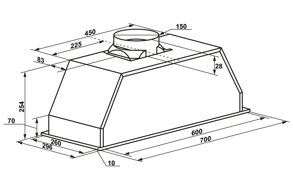 Maunfeld CROSBY LIGHT 70 НЕРЖАВЕЙКА
